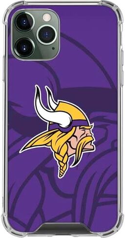 حافظة هاتف Skinit الشفافة متوافقة مع iPhone 11 Pro Max - تصميم مزدوج الرؤية مرخص رسميًا من NFL Minnesota Vikings in Saudi Arabia