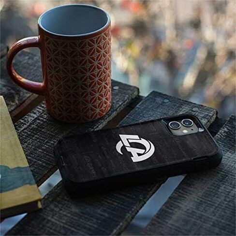 ملصق Skinit متوافق مع حافظة OtterBox Defender iPhone 11 - تصميم أسود وأبيض مرخص رسميًا من NFL Los Angeles Rams in Saudi Arabia
