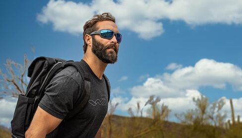 نظارات شمسية مستقطبة من Wiley X WX Climb Captivate، نظارات أمان للرجال والنساء، حماية للعين من الأشعة فوق البنفسجية للرماية وصيد الأسماك وركوب الدراجات والرياضات الشديدة، إطارات رمادية غير لامعة، عدسات مرآة زرقاء، ملونة in Saudi Arabia