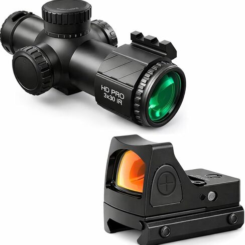 GOTICAL 3X30 نطاق البندقية التكتيكية الأحمر شبكاني Riflescope الرياضة في الهواء الطلق الصيد البصريات اطلاق النار البصر كامل الطول 127 مللي متر in Kuwait
