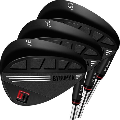 أسافين جولف مزورة 50° 52° 54° 56° 58° 60° فردية أو إسفين فجوة رملية ثابتة، اليد اليمنى - أخاديد الوجه بالكامل لتحقيق أقصى قدر من الدوران والتحكم حول المنطقة الخضراء in Kuwait