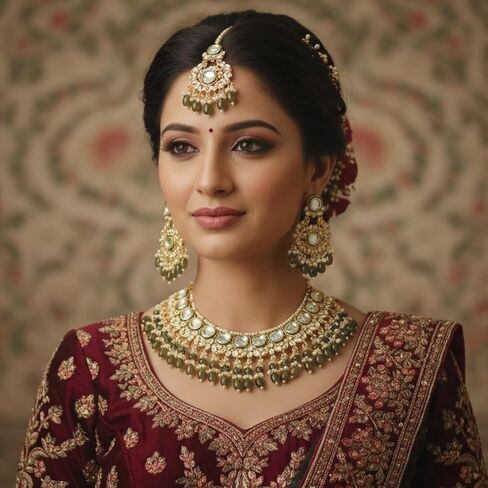 I Jewels Traditional Meenakari Kundan & Pearl Choker Necklace Jewellery Set For Women (K7260) in Saudi Arabia