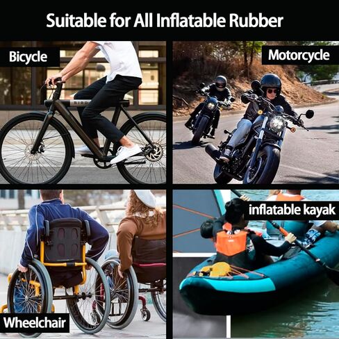 طقم إصلاح الأنبوب الداخلي للدراجة - رقع فلكنة وبدون لاصق مع رافعات الإطارات، عالمية للدراجات النارية BMX MTB ركوب الدراجات على الطرق الجبلية in Kuwait