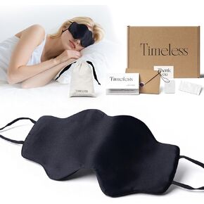 100% Mulberry Silk Sleep Mask for Women & Men, Light Blocking Weighted Eye Mask for Sleeping, Soft Eye Mask for Lash Extensions & Deep Sleep in Kuwait