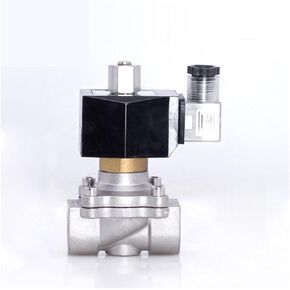 1/2 "304 الفولاذ المقاوم للصدأ مقاوم للماء صمام الملف اللولبي مفتوح عادة 12 فولت 24 فولت 220 فولت 24VDC (220VAC_NBR-Seal) in Kuwait