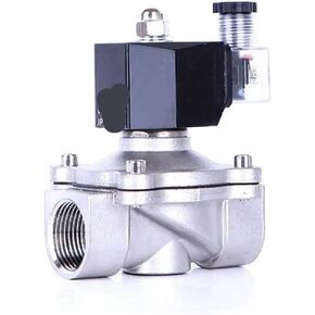 1/2 "3/8" 3/4 "1" صمام الملف اللولبي مغلق عادة الفولاذ المقاوم للصدأ IP65 مقاوم للماء 220 فولت 12 فولت 24 فولت 110 فولت صمام الملف اللولبي (1، G_12VDC) in Kuwait