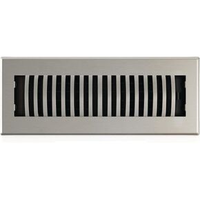 Decor Grates LAH310-NKL Louvered Floor Register, 3x10 Inches, Brushed Nickel in Kuwait