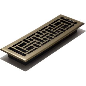 Decor Grates AJH212-RB Oriental Floor Register, 2x12 Inches, Rubbed Bronze Finish in Kuwait