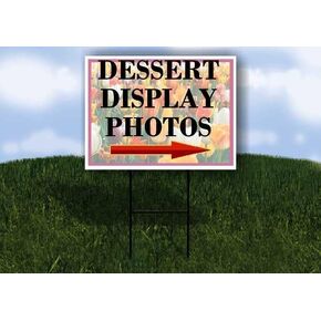 صور عرض الحلوى، زهور الربيع، زهور التوليب، أسهم اتجاهية، إطار على شكل حرف A مزدوج الجوانب مقاس 23 × 23 بوصة. in Kuwait