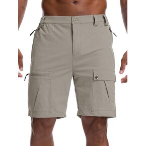 شورت رجالي للمشي لمسافات طويلة مقاس 8 بوصات خفيف الوزن للعمل في الهواء الطلق للرجال أثناء السفر والجولف كاجوال in Kuwait