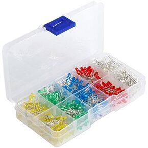 3 مللي متر LED 500 قطعة أحمر أخضر أصفر أزرق أبيض صمامات باعثة للضوء in Kuwait