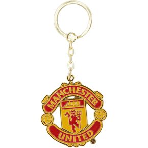 حلقة مفاتيح معدنية رسمية لنادي مانشستر يونايتد لكرة القدم/كرة القدم (مقاس واحد) (أحمر) in Kuwait