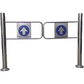 بوابة تأرجح أوتوماتيكية ذات مدخل عريض من الفولاذ المقاوم للصدأ، باب يدوي، قطعة واحدة من بوابة التأرجح الأوتوماتيكية ذاتية الإغلاق من الفولاذ المقاوم للصدأ - باب في اتجاه واحد (90 × 97 سم) لمحلات السوبر ماركت والمكتبات والمصانع in Kuwait