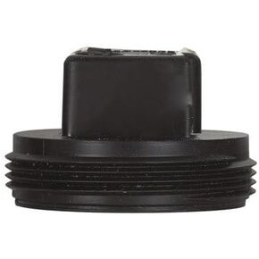 قابس تنظيف الأنابيب من شارلوت ABS/DWV 2 بوصة Mpt - سدادة قابس بلاستيكية سوداء، قابس التنظيف in Kuwait