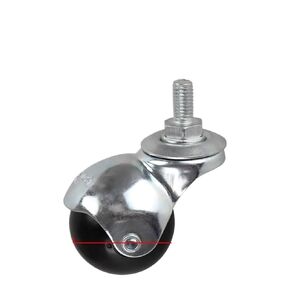 1 piece 1.5 inch 8mm/10mm Spherical Nylon Universal Wheel Thread Sofa Wheel Furniture Coffee Table TPR Silent(D) in Saudi Arabia