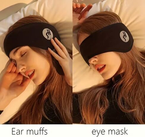 Sleep Mask Noise Shield Design Ear Covers for Sleeping Breathable Fabric for Home Flight in Saudi Arabia