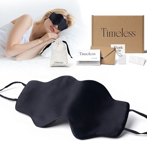 قناع نوم من حرير التوت 100% للنساء والرجال، قناع عين خفيف الوزن للنوم، قناع عين ناعم لوصلات الرموش والنوم العميق in Kuwait