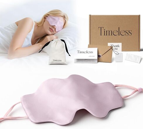 100% Mulberry Silk Sleep Mask for Women & Men, Light Blocking Weighted Eye Mask for Sleeping, Soft Eye Mask for Lash Extensions & Deep Sleep in Saudi Arabia