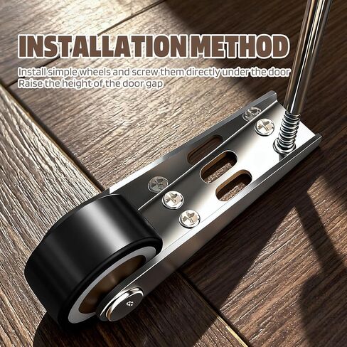 12 PCS Low Profile Casters, 500 Lbs Small Silent Side Mount Casters, Silent Rubber Low Profile Caster Wheels for Sagging Door Repair, Furniture, Drawer, Underbed Storage, Sliding Door, Room Door in Kuwait