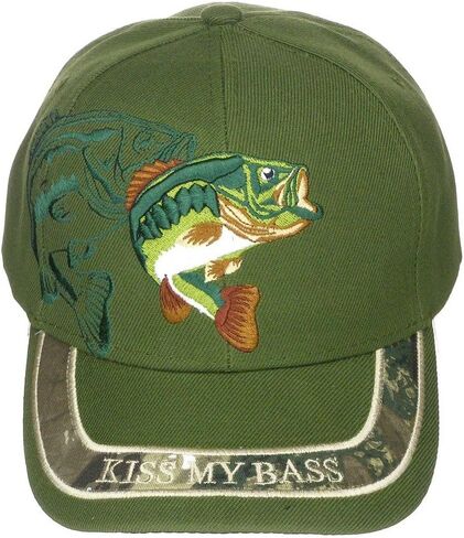 قبعة بيسبول مطرزة عالية الوضوح من Kiss My Bass Sportfishing in Kuwait