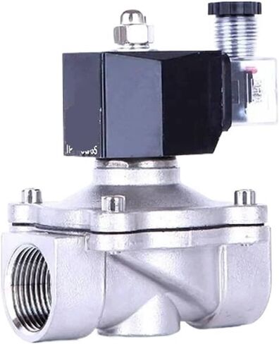 1 "صمام الملف اللولبي مغلق عادة الفولاذ المقاوم للصدأ IP65 مقاوم للماء 220 فولت 12 فولت 24 فولت صمام الملف اللولبي لغاز الماء (NPT_24VAC_EPDM-Seal) in Kuwait