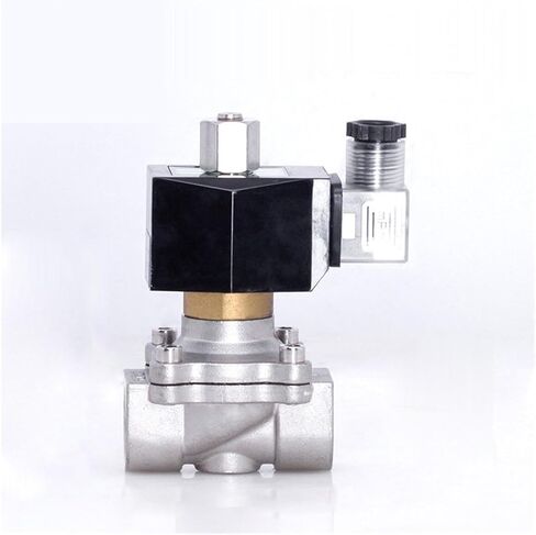 1/2 "304 الفولاذ المقاوم للصدأ مقاوم للماء صمام الملف اللولبي مفتوح عادة 12 فولت 24 فولت 220 فولت 24VDC (220VAC_NBR-Seal) in Kuwait