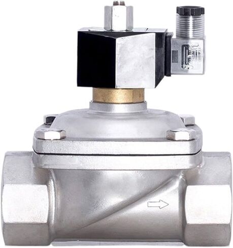 2 "صمام الملف اللولبي المقاوم للماء من الفولاذ المقاوم للصدأ مفتوح عادةً 12VDC 24VAC 220ACV 24VDC مناسب للمياه والغاز والنفط (24VDC_NBR-Seal) in Kuwait