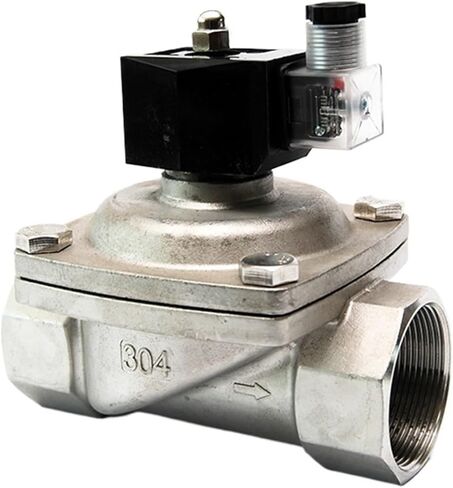 1/2 "3/8" 3/4 "1" صمام الملف اللولبي مغلق عادة الفولاذ المقاوم للصدأ IP65 مقاوم للماء 220 فولت 12 فولت 24 فولت 110 فولت صمام الملف اللولبي (1، G_12VDC) in Kuwait