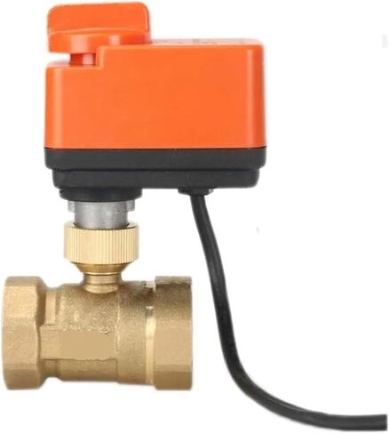 1 "صمام كروي نحاسي صمام كروي 3 خط 2 طريقة صمام كروي للتحكم مع مفتاح يدوي (12VDC) in Kuwait