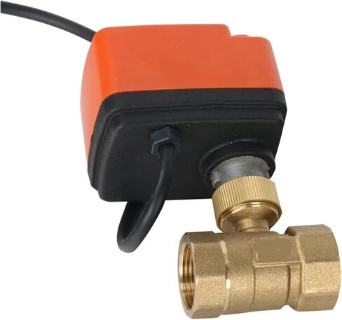 1 "صمام كروي نحاسي صمام كروي 3 خط 2 طريقة صمام كروي للتحكم مع مفتاح يدوي (12VDC) in Kuwait