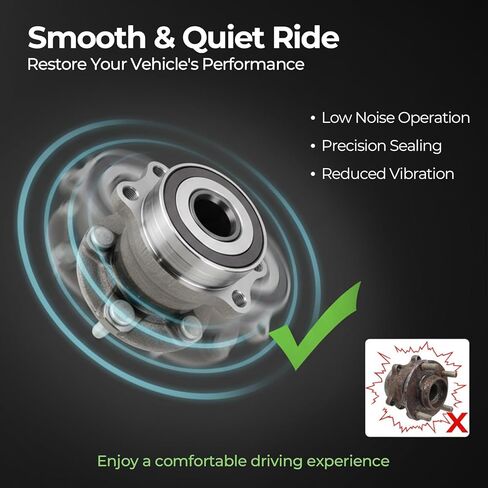 512518 محمل العجلة الخلفية ومجموعة المحور مع 5 عروة متوافقة مع Subaru Forester 2014-2018، Impreza 2012-2021، Crosstrek 2016-2021، XV Crosstrek 2013-2015 28473FJ020 in Kuwait