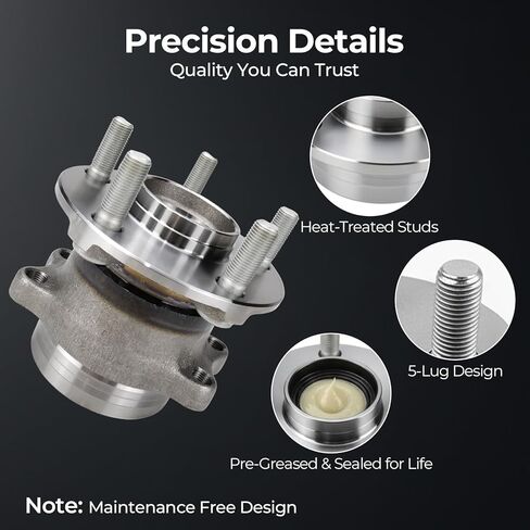 512518 محمل العجلة الخلفية ومجموعة المحور مع 5 عروة متوافقة مع Subaru Forester 2014-2018، Impreza 2012-2021، Crosstrek 2016-2021، XV Crosstrek 2013-2015 28473FJ020 in Kuwait