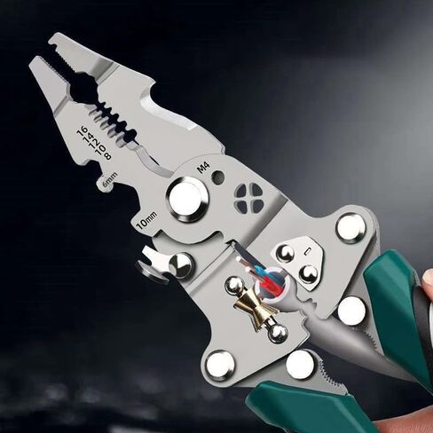 New Multifunctional Foldable Automatic Wire Stripper and Cutter,Wire Crimping Tool for Wire Repair and Splicing in Saudi Arabia