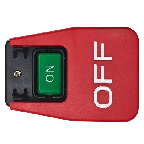 HY56 Universal Emergency Stop Switch 120V/230V Single-Phase - 2-Pole Electromagnetic Motor Control for Woodworking Machinery & Industrial Equipment - Compatible with KEDU HY56 Model in Saudi Arabia