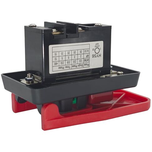 HY56 Universal Emergency Stop Switch 120V/230V Single-Phase - 2-Pole Electromagnetic Motor Control for Woodworking Machinery & Industrial Equipment - Compatible with KEDU HY56 Model in Saudi Arabia