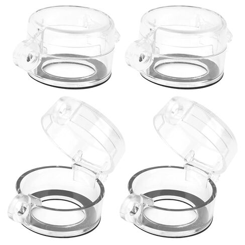 Emergency Stop Button Cover Lockout – 4 Pack Square Transparent Push Button Switch Cover Protector, 22mm Holes, Adhesive, for Industrial Control Panels, Workshops & Equipment Maintenance in Saudi Arabia
