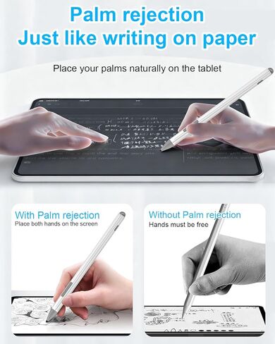 قلم Surface Pro 9/8/7/6/5/X لجهاز Microsoft - قلم Surface Pro/Go/Book/Laptop/Studio مع حساسية الضغط 4096 ورفض راحة اليد، ملحق مغناطيسي قابل لإعادة الشحن، قلم Windows Surface الرقمي in Kuwait