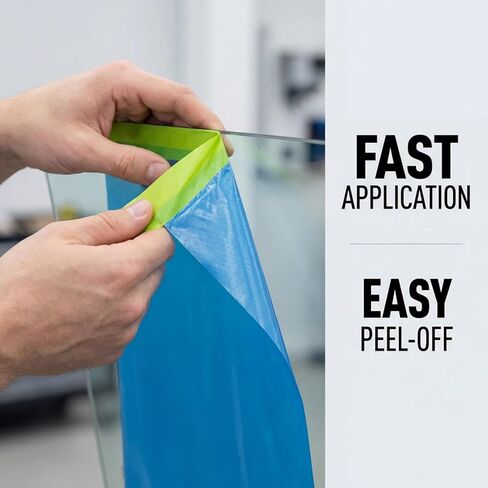 Tavira Pre - Taped Masking Film for Painting, 22 inch x 66 feet x 4 Rolls Painters Plastic Sheeting with Automotive Paint Tape and Drape for Covering Cars, Walls, Furniture and Windows Protection in Saudi Arabia