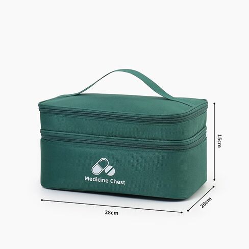 First Aid Bag, Empty Medical Supplies Organizer Bag Portable Trauma Kit for Home Office Kitchen Traveling Hiking Camping Backpacking Cycling, Green (Green) in Saudi Arabia