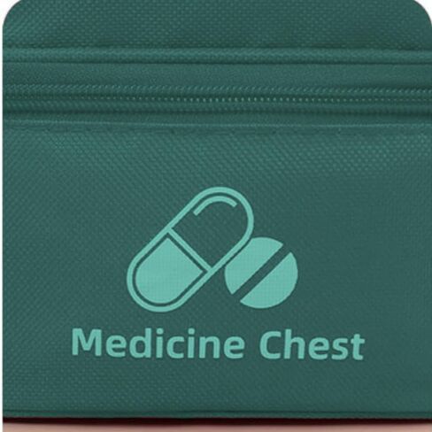 First Aid Bag, Empty Medical Supplies Organizer Bag Portable Trauma Kit for Home Office Kitchen Traveling Hiking Camping Backpacking Cycling, Green (Green) in Saudi Arabia