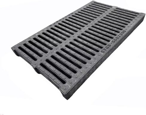 Drain Grate Drainage Grate Trench Drain for Concrete Floor, Yard, Driveway & Garage(19.6x11.8x1.57in,5PCS) in Saudi Arabia