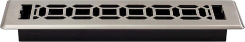Decor Grates NGH212-NKL Floor Register, 2 x 12, Plated Nickel in Kuwait