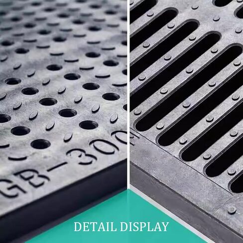 Drain Grate Drain Grate Trench for Concrete Floor, Yard, Driveway & Garage(19.6x11.8x0.79in,1PCS) in Saudi Arabia