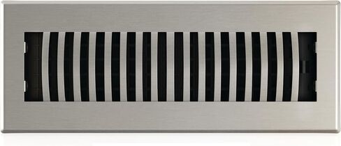 Decor Grates LAH310-NKL Louvered Floor Register, 3x10 Inches, Brushed Nickel in Kuwait