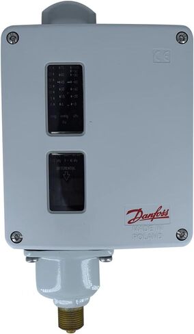 مفتاح ضغط الهواء المنخفض (النطاق: 0.09 بار إلى 0.4 بار) لضواغط التبريد والتدفئة والتهوية وتكييف الهواء ومصانع الصلب من شركة دانفوس الموديل: RT 121 (عبوة من قطعة واحدة) in Kuwait