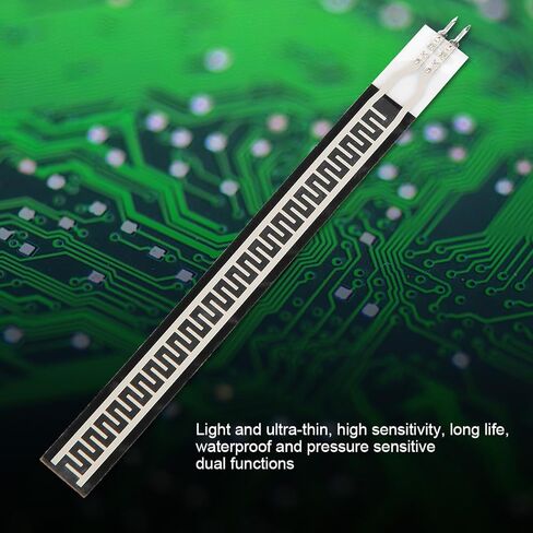 Force Sensitive Resistor, ZD10-100 Force Pressure Sensor, 0-500g Range Flexible Film Pressure Sensor, 3.9x0.4in Flexible Bend Sensors for Smart Home, Medicals Electronics in Kuwait