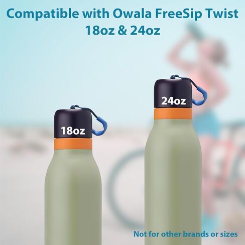 4 قطعة استبدال سدادة ل Owala FreeSip تويست 18 أوقية 24 أوقية زجاجة ماء غطاء علوي غطاء الفم ختم طوقا الملحقات in Kuwait