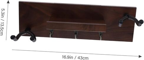 Guitar Wall Mount Hanger Multi-Function Hook for Electric Bass Ukulele and Acoustic Guitars Space-Saving Storage Rack Easy Installation in Saudi Arabia