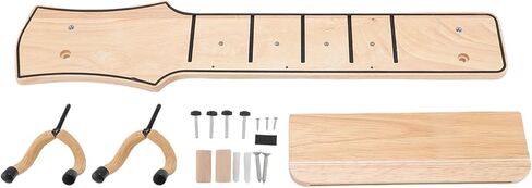 LiebeWH Guitar Wall Hanger with Rotatable Hook and Shelf Pick Holder Pine Wood Guitar Wall Mount for Acoustic Electric Bass in Saudi Arabia