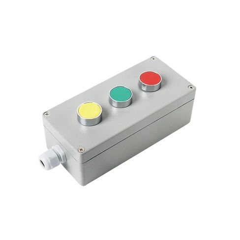 BIK DIY Metal Push Button Control Box Explosion-Proof Junction Waterproof Boxed Emergency Start Reset Electric(3P Emergency Reset-01) in Saudi Arabia